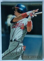 1996 Fleer Checklists #3 Chipper Jones