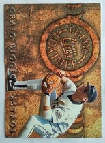 1996 Ultra Prime Leather #12 Craig Biggio