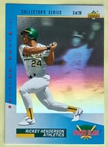 1993 Upper Deck Dennys Grand Slam Holo #3 Rickey Henderson