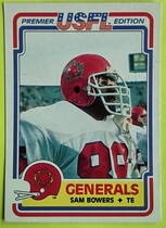 1984 Topps USFL #68 Sam Bowers