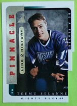 1996 Pinnacle Be a Player Link to History #LTH-1B Teemu Selanne