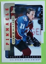 1996 Pinnacle Be a Player Link to History #LTH-2B Peter Forsberg