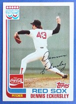 1982 Topps Boston Red Sox Brighams Coca-Cola #5 Dennis Eckersley