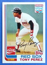 1982 Topps Boston Red Sox Brighams Coca-Cola #14 Tony Perez