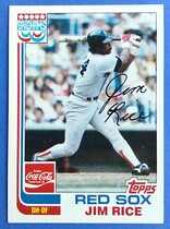 1982 Topps Boston Red Sox Brighams Coca-Cola #17 Jim Rice