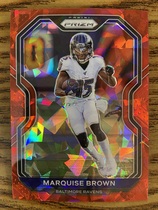 2020 Panini Prizm Prizm Red Ice #38 Marquise Brown