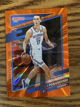 2021 Donruss Orange Holo Laser #42 Aleksej Pokusevski