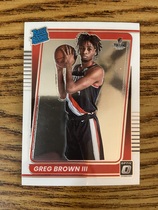 2021 Donruss Optic #195 Greg Brown Iii