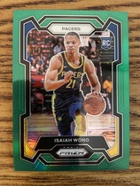 2023 Panini Prizm Green Prizm #154 Isaiah Wong