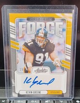 2020 Panini Absolute Gridiron Force Signatures #6 Kevin Greene