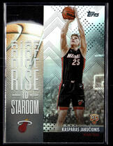 2025 Topps Rise to Stardom Rainbow Foilboard #RTS-20 Kasparas Jakucionis