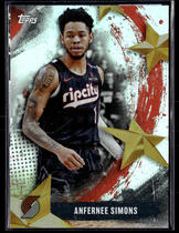 2025 Topps Stars of the NBA Rainbow Foilboard #SA-22 Anfernee Simons