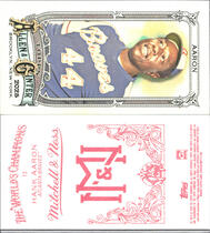 2025 Topps Allen & Ginter Mini Mitchell & Ness Back #13 Hank Aaron