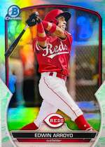 2023 Bowman Chrome Prospects Lunar Glow Refractor #BCP-66 Edwin Arroyo