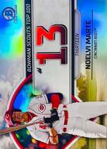 2023 Bowman Chrome Bowman Scouts Top 100 #BTP-13 Noelvi Marte