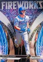 2021 Panini Prizm Draft Picks Fireworks #9 Nathan Hickey
