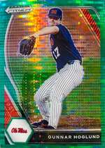 2021 Panini Prizm Draft Picks Green Pulsar Prizm #PDP19 Gunnar Hoglund