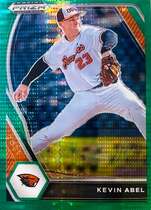 2021 Panini Prizm Draft Picks Green Pulsar Prizm #PDP195 Kevin Abel