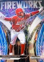 2021 Panini Prizm Draft Picks Fireworks #5 Christian Franklin