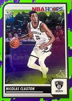 2023 Panini NBA Hoops Haunted Hoops Slime #259 Nicolas Claxton