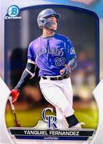 2023 Bowman Chrome Prospects #BCP-30 Yanquiel Fernandez