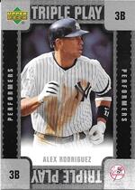 2007 Upper Deck Triple Play Performers #TP-AR Alex Rodriguez