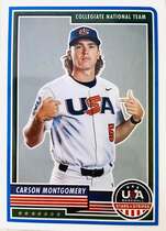 2023 Panini USA Baseball Stars & Stripes (Optichrome) #76 Carson Montgomery