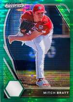 2021 Panini Prizm Draft Picks Green Pulsar Prizm #PDP134 Mitch Bratt