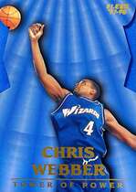 1997 Fleer Towers Of Power #12TP Chris Webber
