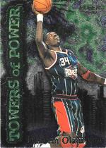 1996 Fleer Towers Of Power #6 Hakeem Olajuwon