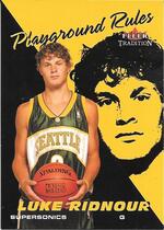 2003 Fleer Tradition Playground Rules #14PR Luke Ridnour