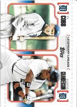 2010 Topps Legendary Lineage Series 1 #LL5 Curtis Granderson|Ty Cobb
