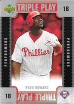 2007 Upper Deck Triple Play Performers #TP-RH Ryan Howard