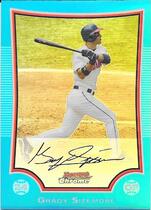 2009 Bowman Chrome Blue Refractors #34 Grady Sizemore