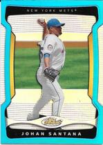 2009 Finest Refractors Blue #57 Johan Santana