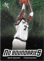 2000 Fleer E-X No Boundaries #9NB Kevin Garnett