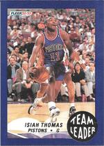 1992 Fleer Team Leaders #8 Isiah Thomas