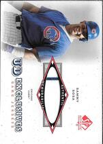 2001 SP Authentic UD Exclusive Game Jersey #UD-SS Sammy Sosa
