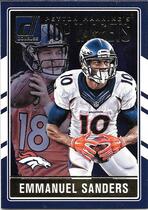 2016 Donruss Peyton Manning Top Targets #7 Emmanuel Sanders|Peyton Manning