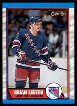1989 O-Pee-Chee OPC Base Set #136 Brian Leetch