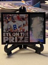 1996 Pinnacle Laser View Eye on the Prize #1 Troy Aikman