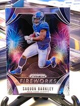 2019 Panini Prizm Fireworks #14 Saquon Barkley