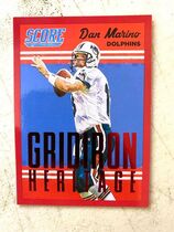 2015 Score Gridiron Heritage Red #10 Dan Marino