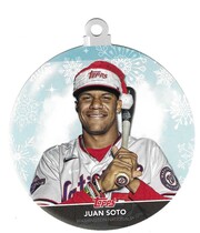 2020 Topps Holiday Oversized Ornaments Die-Cut #WHO-JS Juan Soto