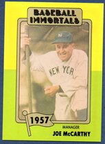 1980 TCMA Baseball Immortals #83 Joe McCarthy