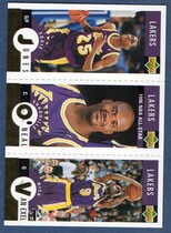 1996 Upper Deck Collectors Choice Lakers #L2 Eddie Jones|Shaquille O'Neal|Nick Van Exel