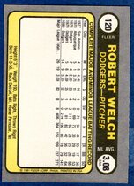 1981 Fleer Base Set #120 Bob Welch