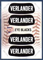 2013 Panini Triple Play Eye Black #8 Justin Verlander