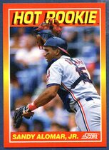 1991 Score Hot Rookies #6 Sandy Alomar Jr.