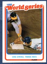 1989 Fleer World Series #7 One Swings Three